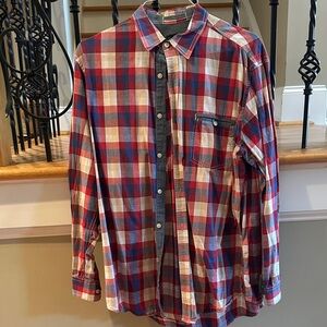 Club Room Red and Blue Checkered Shirt